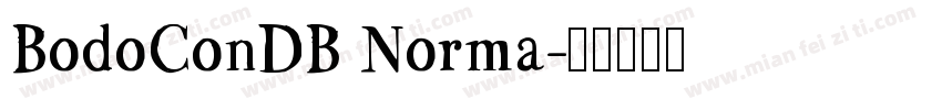 BodoConDB Norma字体转换